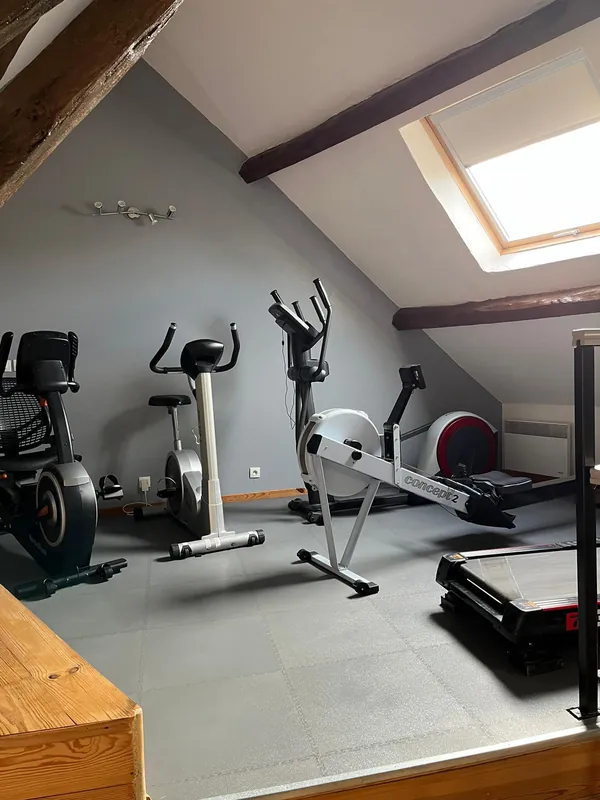 Espace cardio : rameur, vélo, vélo elliptique et tapis de course